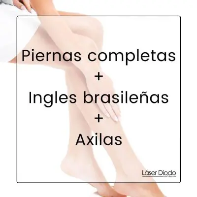 Piernas completas + ingles brasileñas + axilas - depilacion laser valencia Piernas completas + ingles brasileñas + axilas - depilacion laser valencia